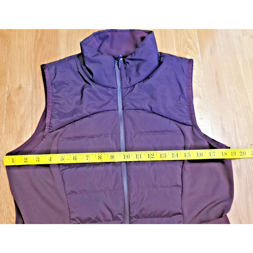 Lululemon Down For It All Vest Garnet Red Goose Down Puffer Size 10 NWOT W4CB0S - Picture 6 of 15
